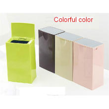 Unique Rectangle Clamshell Design Desk Waste Bin